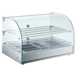 Vitrine chauffante de comptoir Buffalo 554mm - gris inox CK916_0