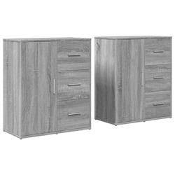 Helloshop26 - Buffet bahut commode armoire meuble de rangement organisateur cuisine salle de séjour salons lot de 2 sonoma 60 x 31 x 02_0036960 - 300_0