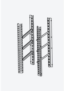 Kit pour laménagement interne de larmoire 1000 x 1000 avec 3 paires de glissières + grilles 600 x 800 rilsan - DAKITDM14B-2_0