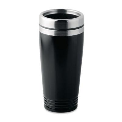 Mug de voyage isotherme en acier 40 cl - Noir_0