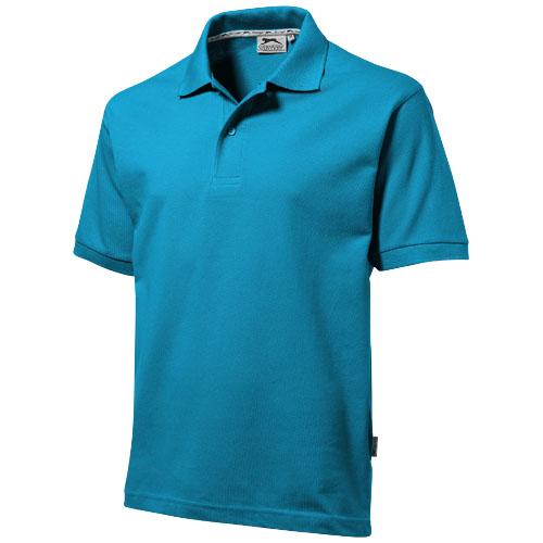 Polo manches courtes pour homme Forehand 33S01512 - col côte tricot plat - maille piquée 100% coton peigné_0