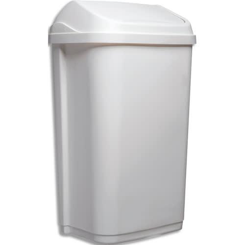 Probbax collecteur à couvercle basculant 10l blanc_0