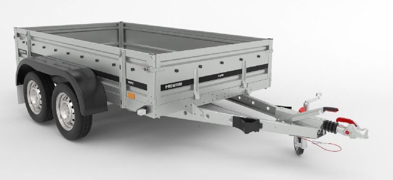 Remorque bagagère freinée - 2,65 X 1,50 M - 2000kg - MARTZ PREMIUM + 265/2_0