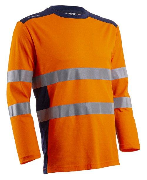 RIKKA - T-shirt manches longues orange HV - anti-UV UPF35+ - normes EN 20471:2 et EN 20471:3 - EUROPROTECTION_0