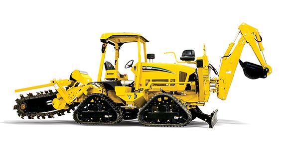 Trancheuse à déport coulissant et tapis RTX1250 - puissance maximale 95 kW - réservoir 161 L_0