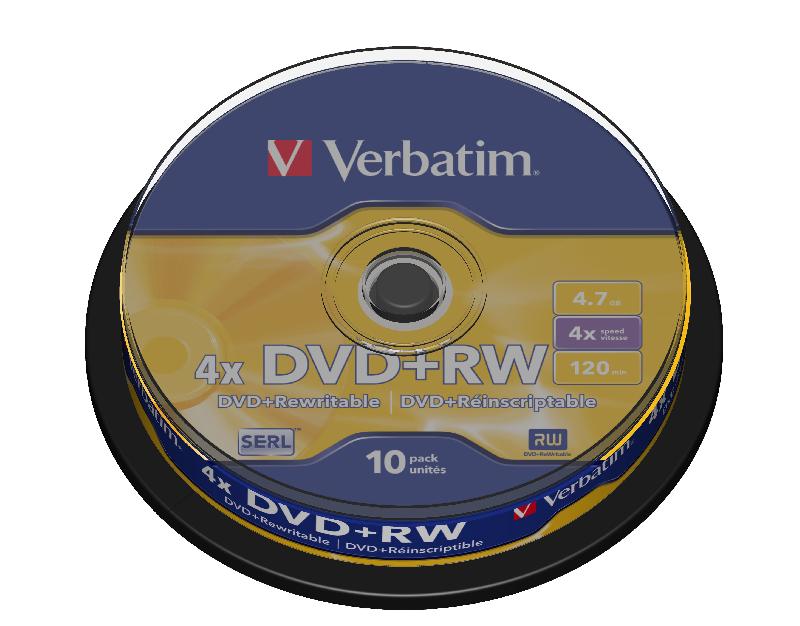 Verbatim DVD+RW Matt Silver 4.7Go DVD+RW 10pièce(s)_0