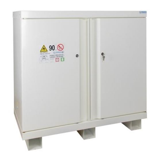 Armoire de sécurité haute - 90 minutes - 2 portes verrouillables à clé - Fermeture automatique_0