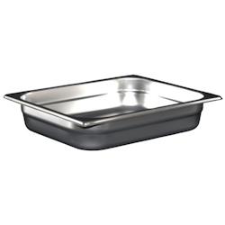 Bac Gastro Inox AISI 304 GN 1/2 Plein H. 65 mm - Gastroland - 3701666001758_0