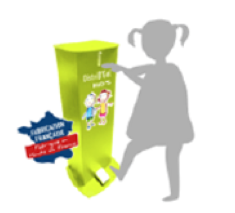 Distributeur de gel hydroalcoolique spécial enfants - Bidon 5L - Action au pied_0