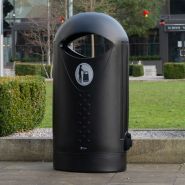 Ellipse - Poubelle publique 63 litres - Glasdon - Design contemporain et résistant aux intempéries_0