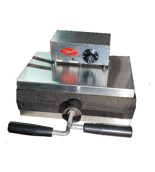 Gaufrier d'occasion - KRAMPOUZ - Thermostat réglable, Électrique, Inox_0