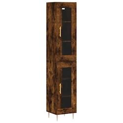 Helloshop26 - Buffet bahut commode armoire meuble de rangement organisateur cuisine salle de séjour salon haut 34,5 x 34 x 180 cm 02_0033287 - 300021_0