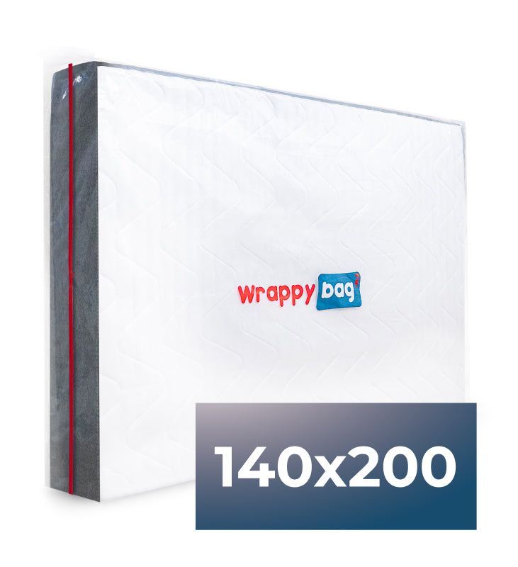 Housse wrappybag® en plastique pour matelas double - wrappybag - taille 140 x 200cm_0
