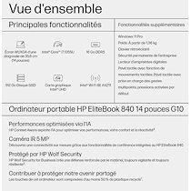 HP EliteBook 840 G10 Intel® Core i7 i7-1355U Ordinateur portable 35,6 cm (14