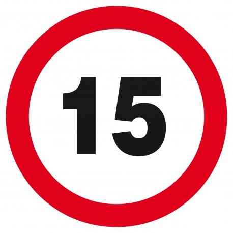 Interdit de rouler a plus de 15 km/h d.420mm TALIAPLAST | 623261_0