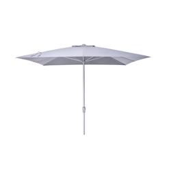 METRO Professional Parasol, aluminium / polyester, 3 x 3 m, protection UV, hydrofuge, argent / platine - argenté multi-matériau 4337255697287_0