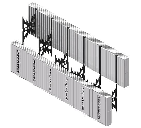 Panneau standard coffrage isolant - integraspec - l122xl6,35xh31,12cm_0