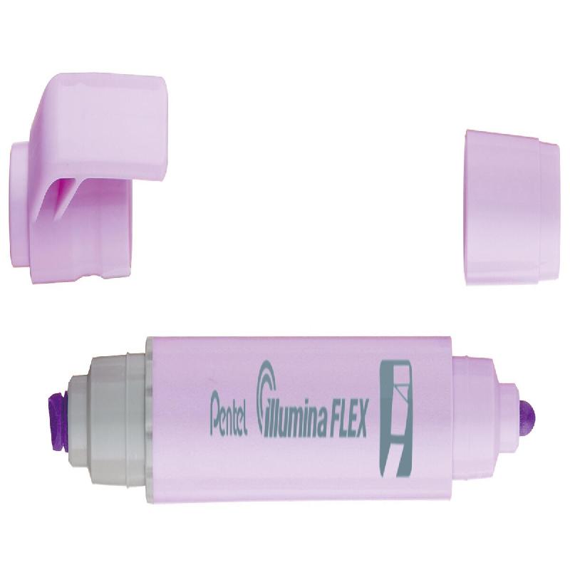 Pentel - Marcador fluorescente de doble punta en color violeta pastel, excelente para resaltar. - violet plastique 4711577053820_0