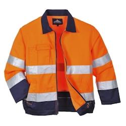 Portwest - Veste de travail MADRID HV Orange / Bleu Marine Taille S - S orange textile 5036108260256_0