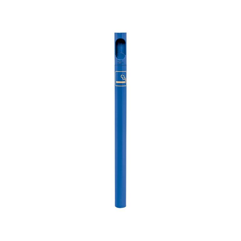 Cendrier sur pied Potelet-Cigarette - Contenance 3000 mégots - Tube acier Ø 76 mm et aluminium moulé_0