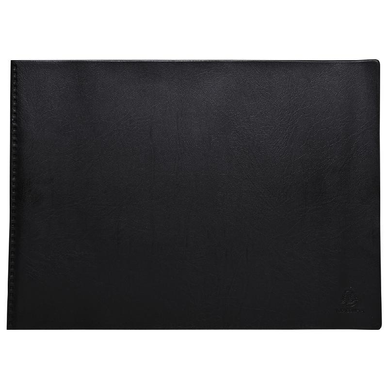 Viquel 546005-04 - Reliure - Protège document A3 - Porte vues A3 - 60 Vues  - 30 pochettes - Noir