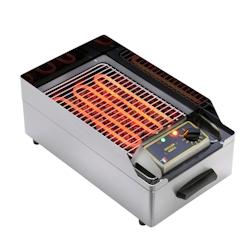 Roller Grill Gril électrique simple à pierre de laves 140 ROLLER GRILL - inox 140_0