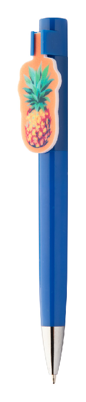 Stylo à bille en plastique - clip sur mesure - encre bleue - marquage UV LED inclus_0