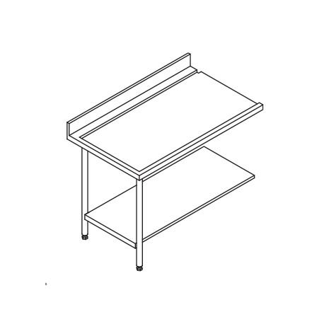 Table entrée/sortie pour machines à paniers 500 x 500 ou 600 x 500 - 80203_0