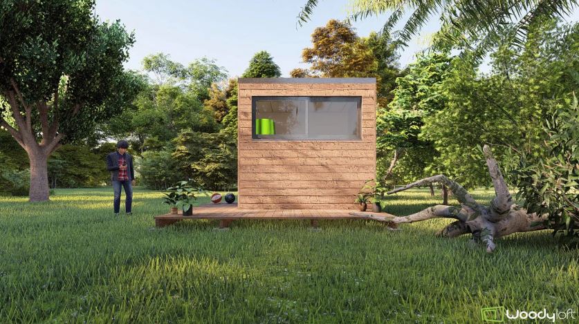Tiny house 5m2 - Woody Loft - Bureau de jardin sans autorisation administrative_0