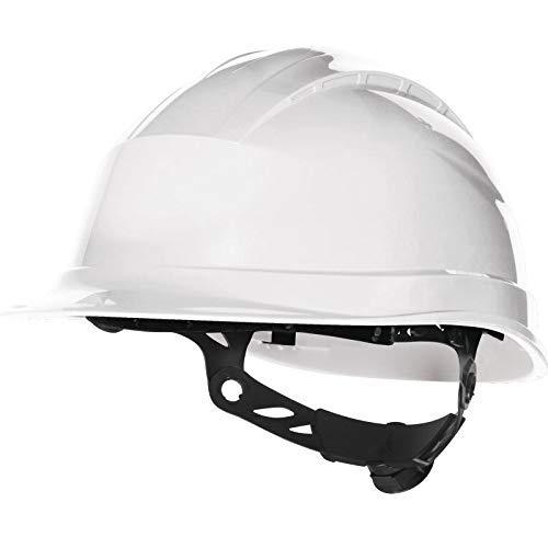 Delta Plus - Casque de chantier en polypropylène haute densité - Ajustement Rotor bleu QUARU_0