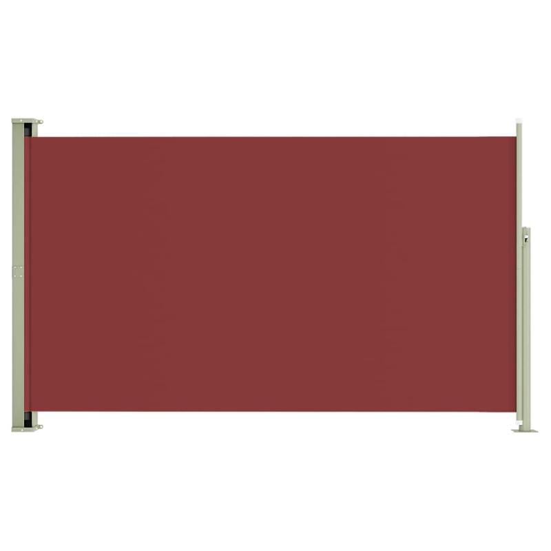 AUVENT PARAVENT STORE BRISE-VUE LATÉRAL RÉTRACTABLE DE PATIO JARDIN TERRASSE BALCON PROTECTION VISUELLE ÉCRAN 180 X 300 CM ROUGE 02_0007332_0