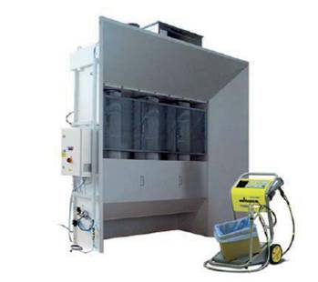 Cabine de poudrage Basic 8000 - 8000m3/h - Normes CE et ATEX - Compacte et efficace_0