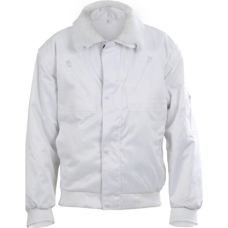 BLOUSON AVIATEUR LEVIN M BLANC