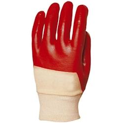 Coverguard - Gants manutention rouge en PVC dos aéré EUROSTRONG 3420 (Pack de 10) Rouge Taille 9 - rouge 3435241034199_0