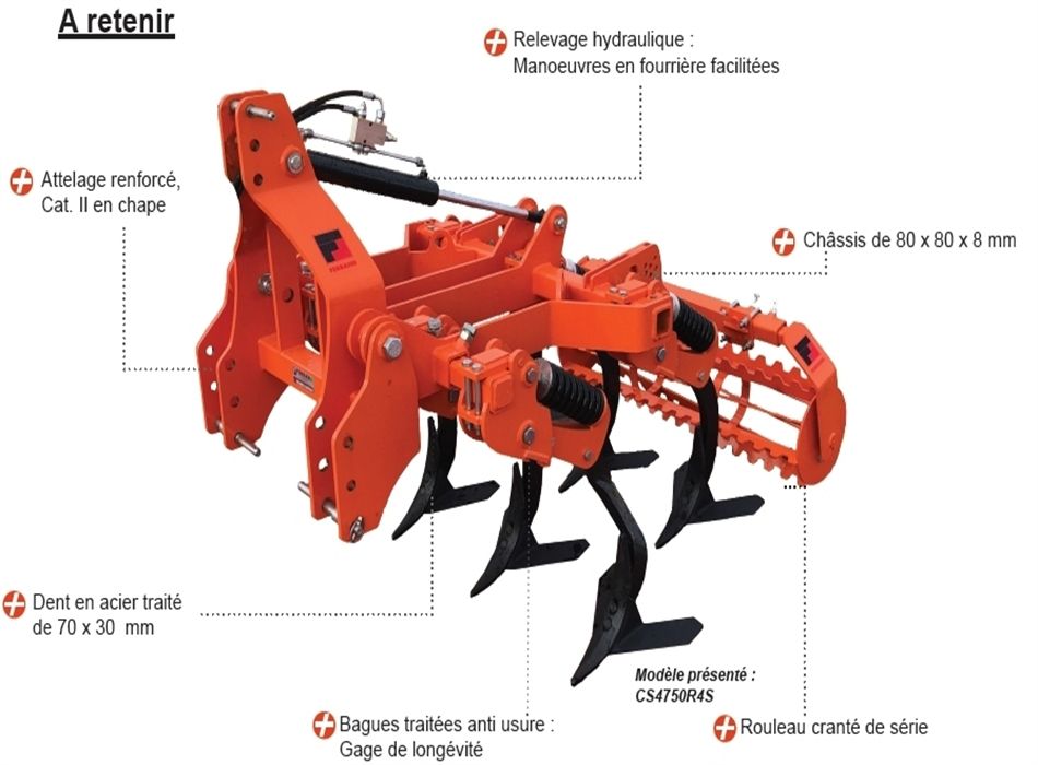 Cultiv'sol - cultivateur agricole - ferrand sarl - largeur de travail 1310 à 2270 mm_0