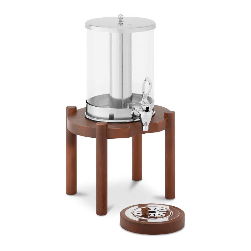 DISTRIBUTEUR DE BOISSONS 7 LITRES DISPOSITIF DE REFROIDISSEMENT CADRE EN BOIS FONCÉ 14_0005298_0