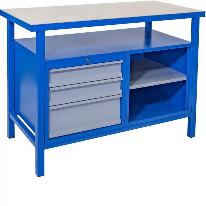 Etabli p 1200 sl - 120 cm - 3 tiroirs 1 étagère_0