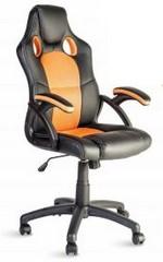 Fauteuil 'Racing' Torento - en maille et simili-cuir, basculement centré, accoudoirs tapissés_0