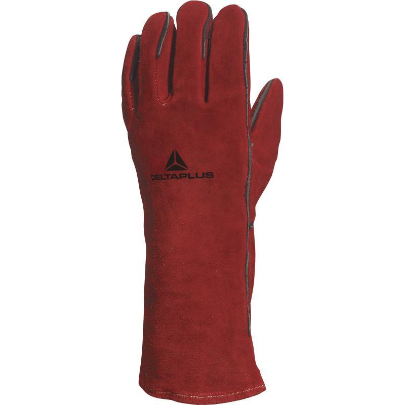 Gant soudeur croûte anti-chaleur - Cousu Kevlar® - Réf. CA615K - Longueur 35 cm_0