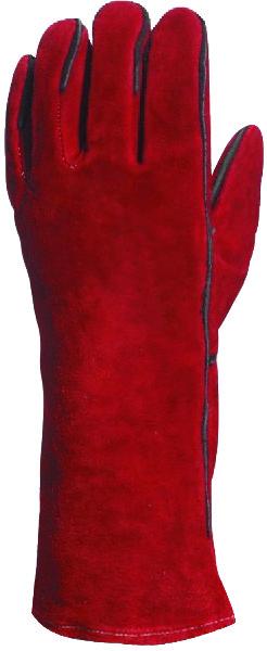 GANT SOUDEUR VACHETTE ROUGE FOURRE TAILLE UNIQUE 10VRAC