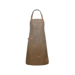 KARLOWSKY, Tablier bavette en cuir, CARAMEL , - marron 4040857025180_0