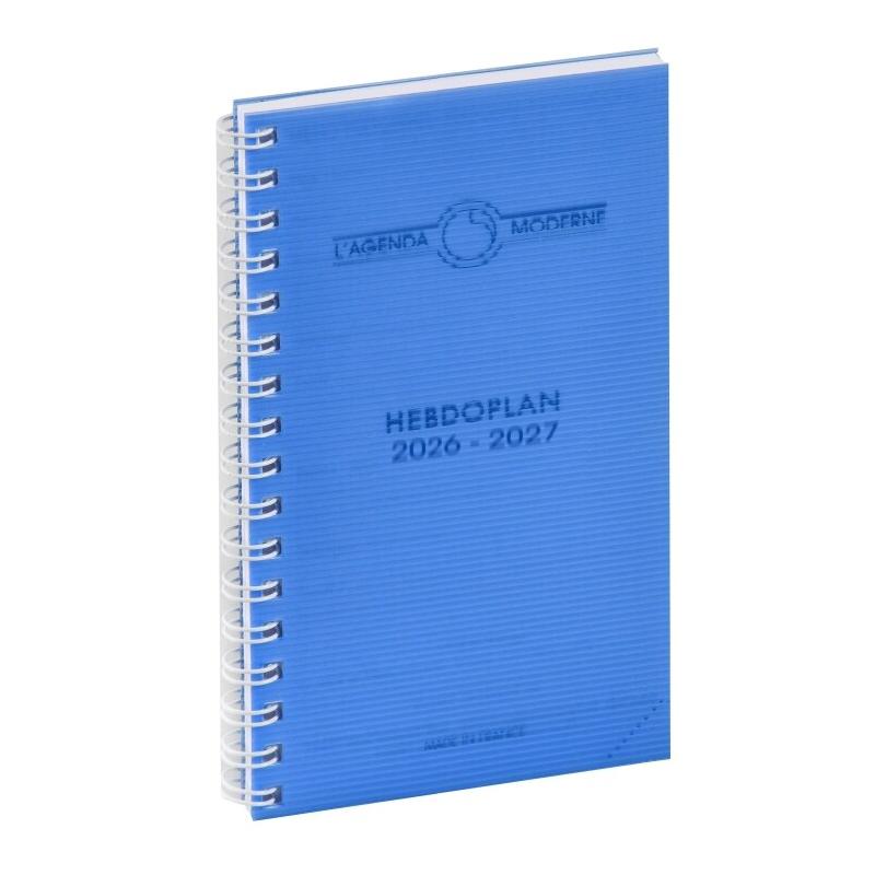 Lot de 5 Agenda 9x15 Hebdoplan S Polypro SD ML, coloris assortis (5) - 3338805010441_0