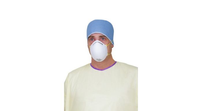 Masque FFP2 - Medline International France SAS - en polypropylène blanc, conique ou bec de canard, avec ou sans valve_0