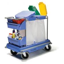 NSX260 - Chariot poubelles et tri sélectif Numatic avec supports sacs modulables et bacs de rangement_0