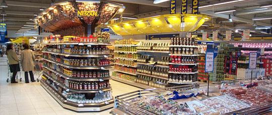 Rayonnages gondole Segel - Superstructures en forme de voile pour mise en valeur des produits_0