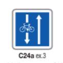 Panneau de signalisation d'indication  type c24a ex.3_0