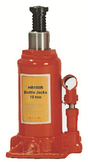 TOPCAR - Cric bouteille HB200C - capacité de 20 tonnes, hauteur ajustable 70 mm, force utile 400N_0