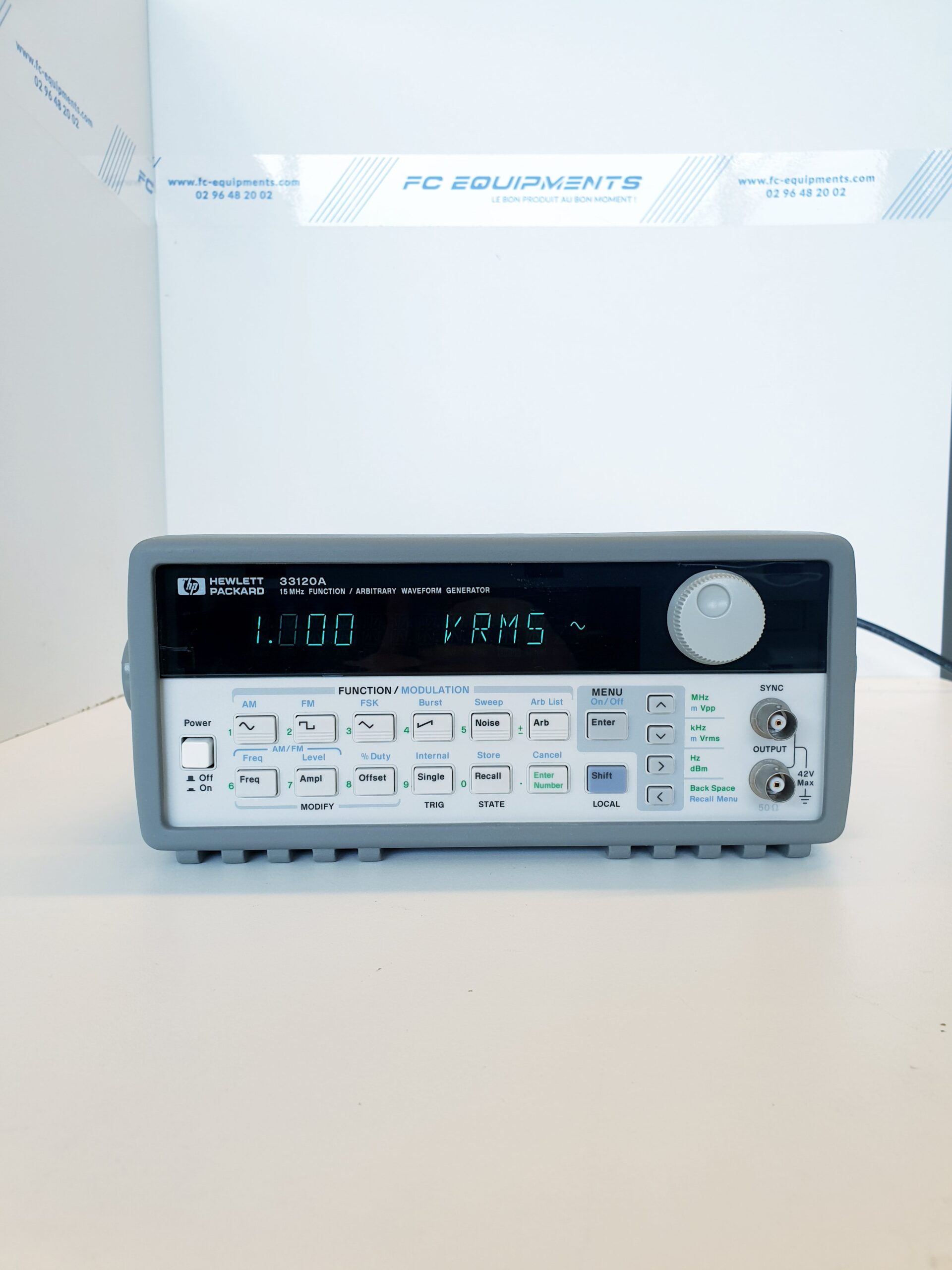 33120a - 'generateur de fonctions/ forme d'onde arbitraire - keysight technologies (agilent / hp) - 15 mhz sine and square wave outsputs - générateurs de signaux_0