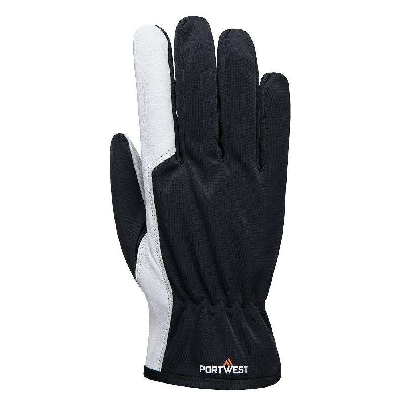 A281 - Mechanic 120 Leather Palm Glove Gris - Gris / M_0