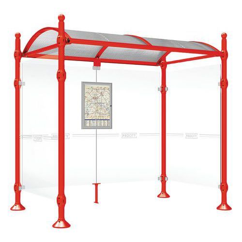 ABRI BUS 2.50 M PROVINCE 2 BARDAGES LAT. BOULE ROUGE 3020 - PROCITY